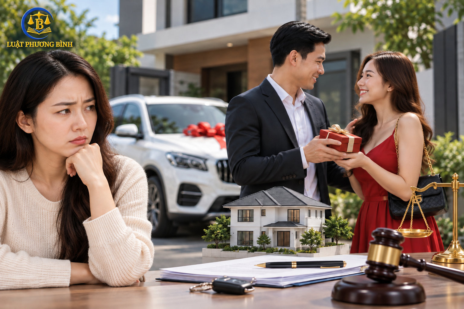 Chồng ngoại tình, tặng tài sản chung cho bồ nhí thì người vợ có quyền đòi lại không?