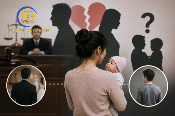 Sinh con với người khác trong thời kỳ hôn nhân : Ai được xác định là cha của đứa trẻ trong giấy khai sinh?