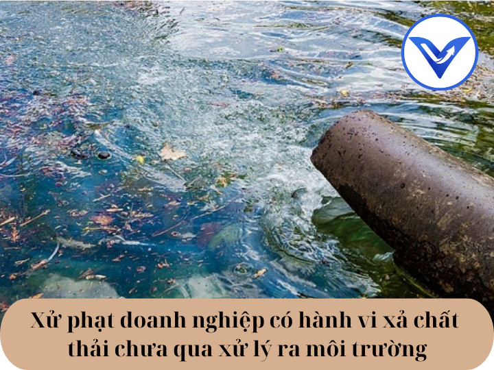 Xử phạt doanh nghiệp có hành vi xả chất thải chưa qua xử lý ra môi trường