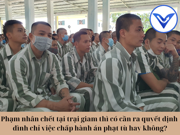 Phạm nhân chết tại trại giam thì có cần ra quyết định đình chỉ việc chấp hành án phạt tù hay không?