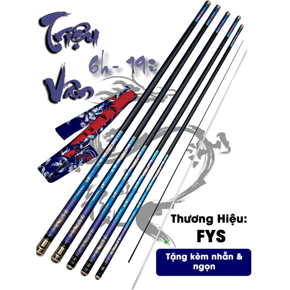 CẦN TAY TRIỆU TỬ LONG (TRIỆU VÂN) với độ cứng 6H - kèm 1 ngọn và 1 nhẫn