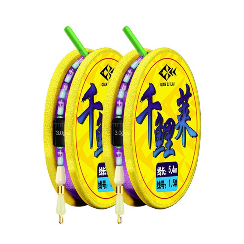 Dây Trục Câu Đài Buộc Sẵn Cước Câu Cá Tàng Hình phụ kiện câu đài cước trục câu cá ( trục vàng )