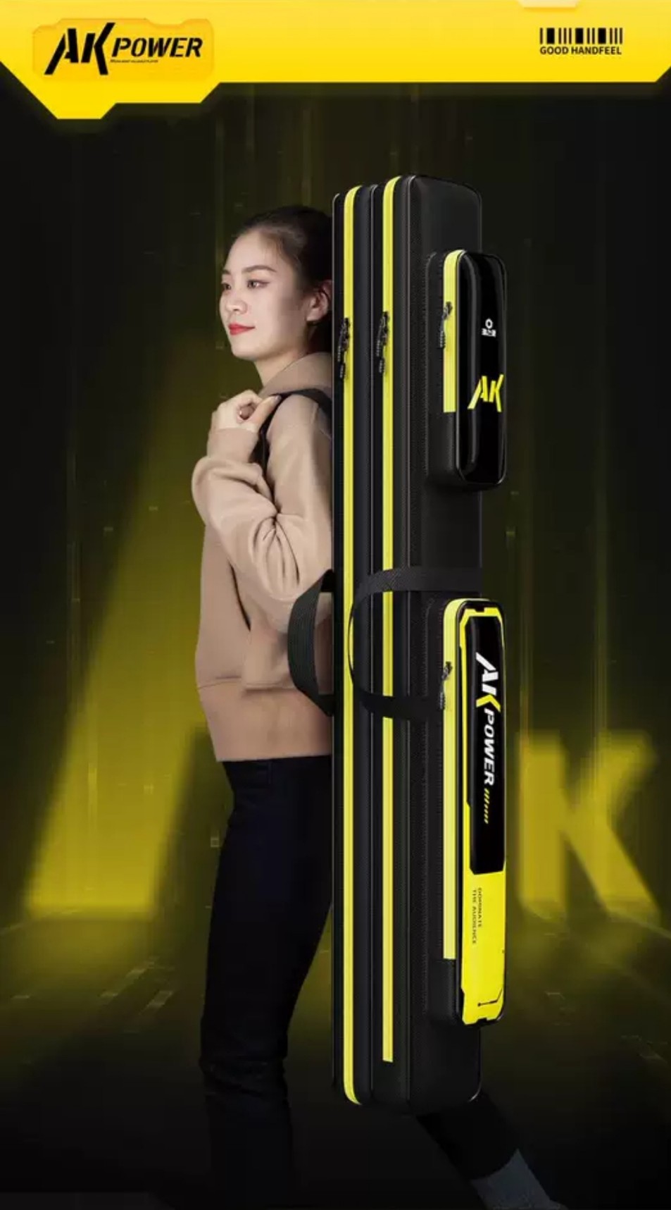 Bao Đựng Cần 2 ngăn chính 2 ngăn phụ AK Power dài 1m30