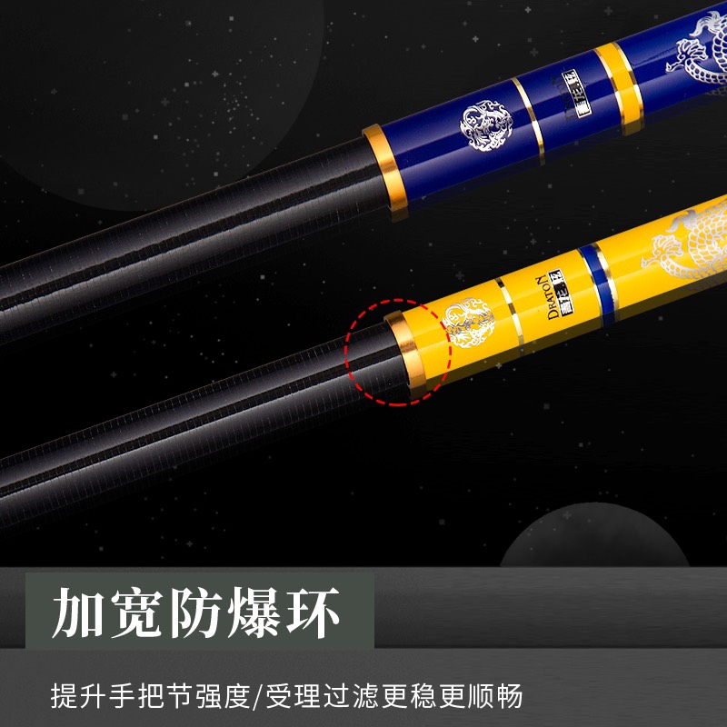 Cần tay Thanh Long 6h ( vàng - xanh)_ Tặng kèm 1 ngọn phụ