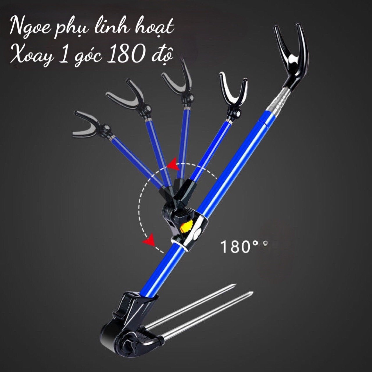 Chống cần đơn gác cần tay, câu đài BOYANG