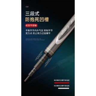 Cần Tay VÔ CỰC Thế Hệ 3, Bản 6h Siêu Nhẹ, Đầu Bi - Tặng Kèm 1 Ngọn Phụ