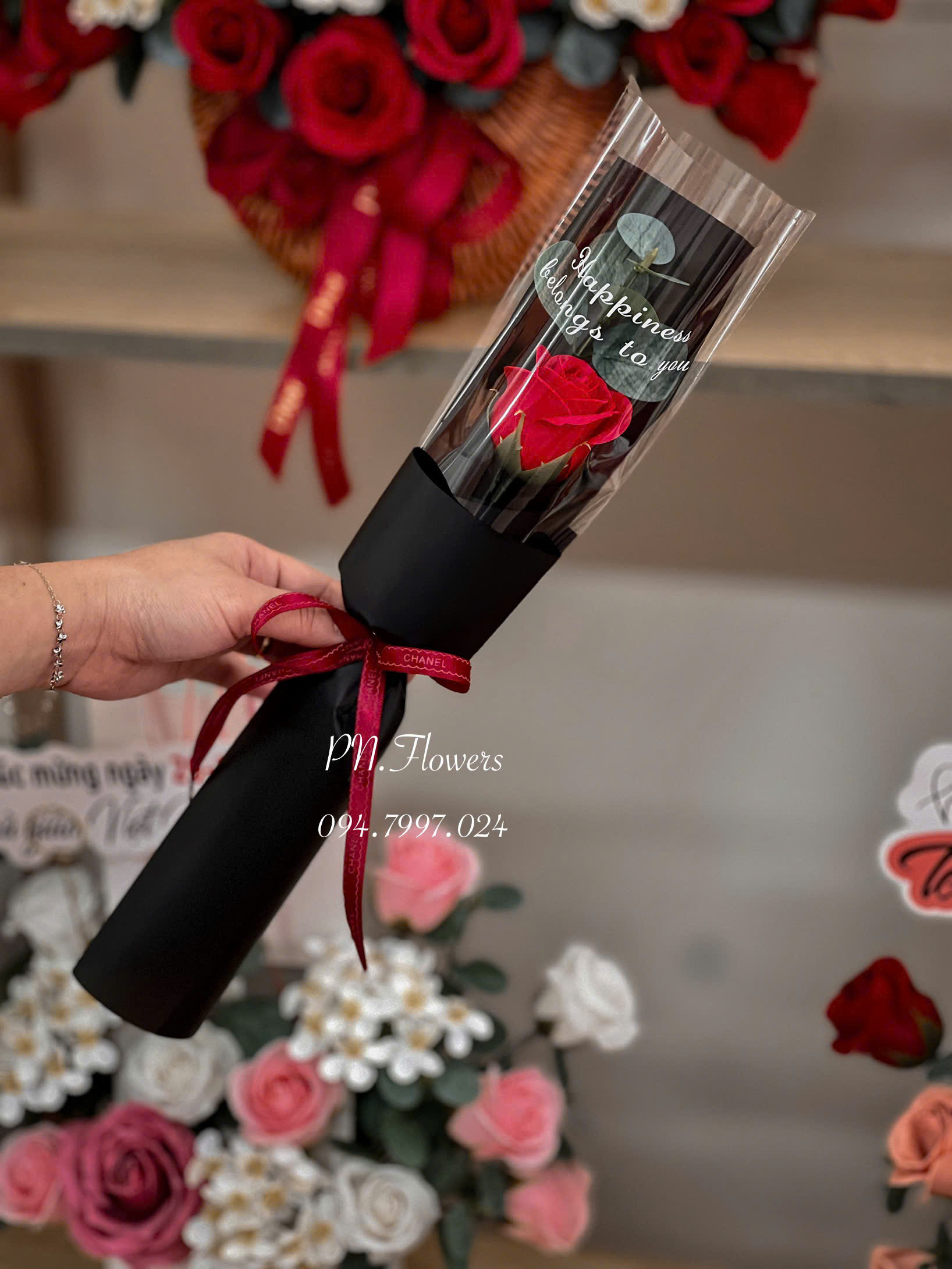 Hoa Sáp 1 Bông Đỏ