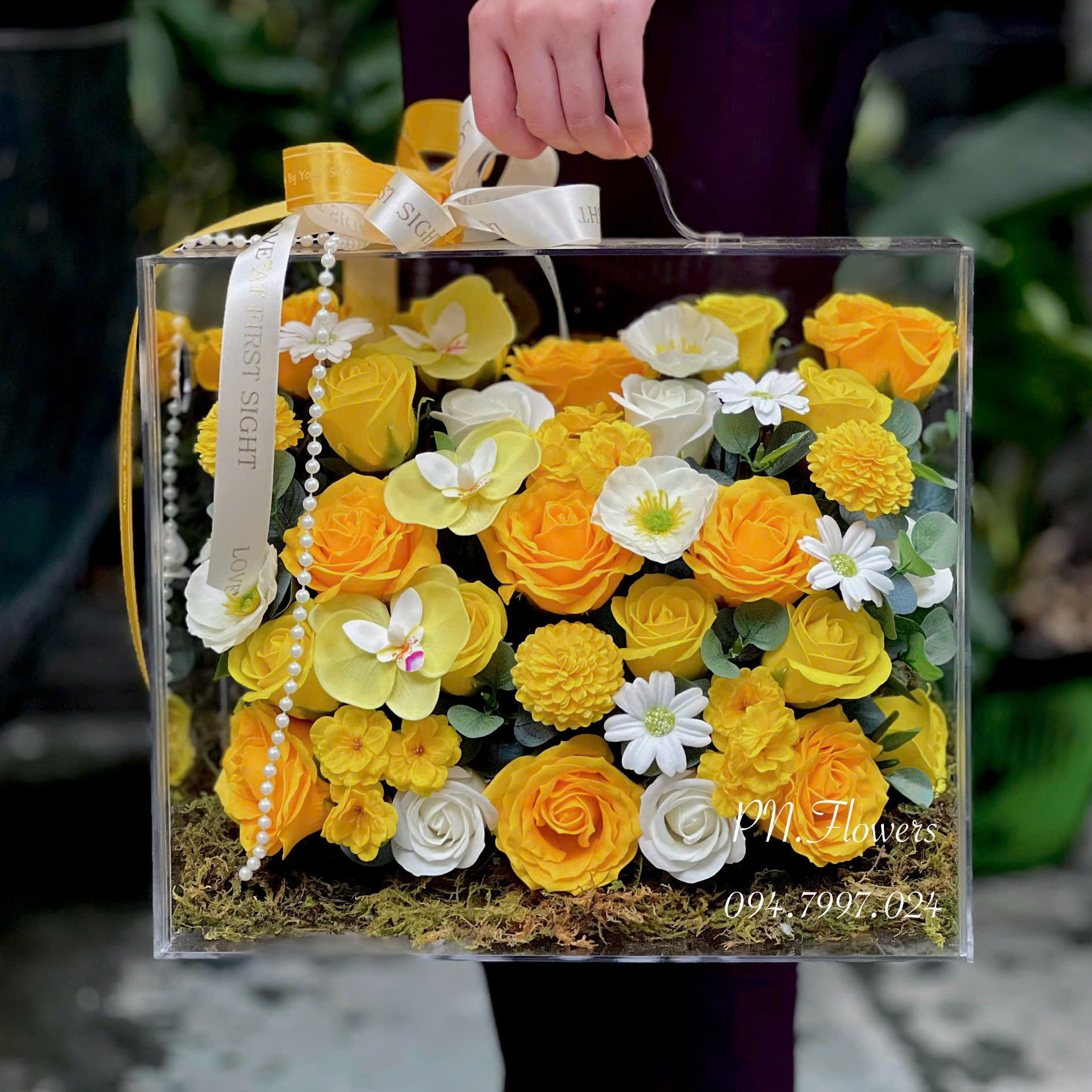 Vali Hoa Sáp Cao Cấp "Ánh Dương" Size Lớn