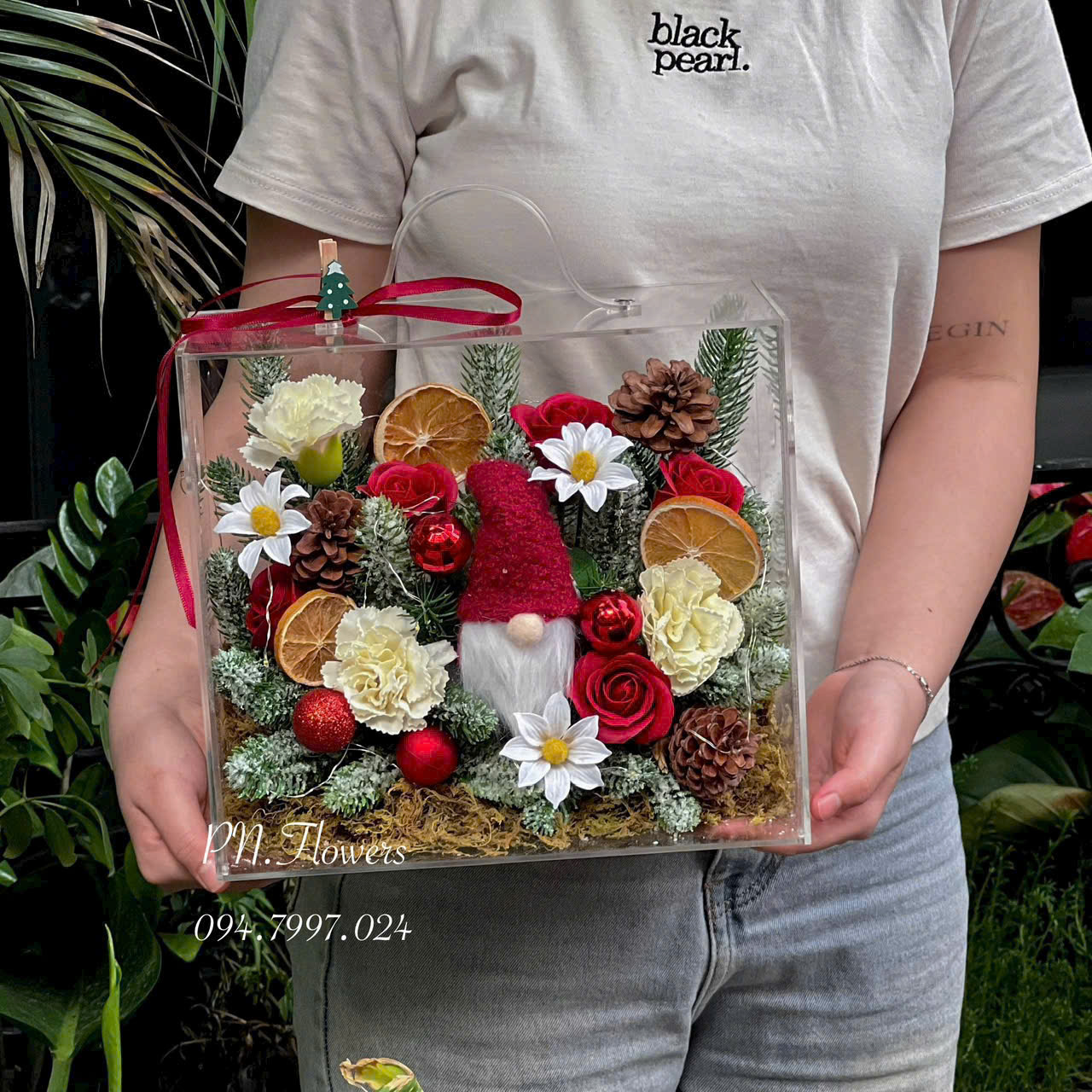 Vali Hoa Sáp Thơm Tone Noel Size Nhỏ