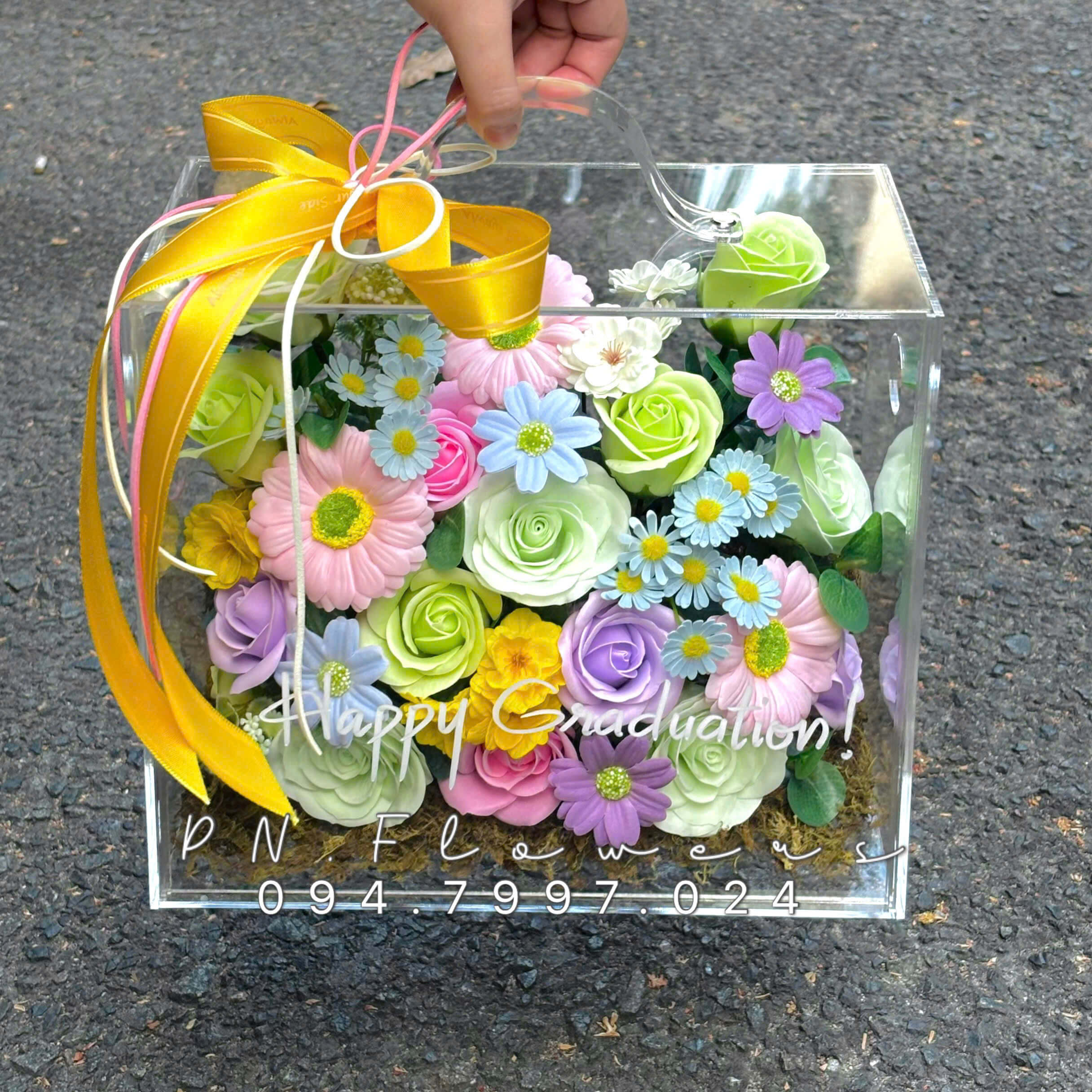 Vali Hoa Sáp Thơm Size Nhỏ Tone Đủ Màu