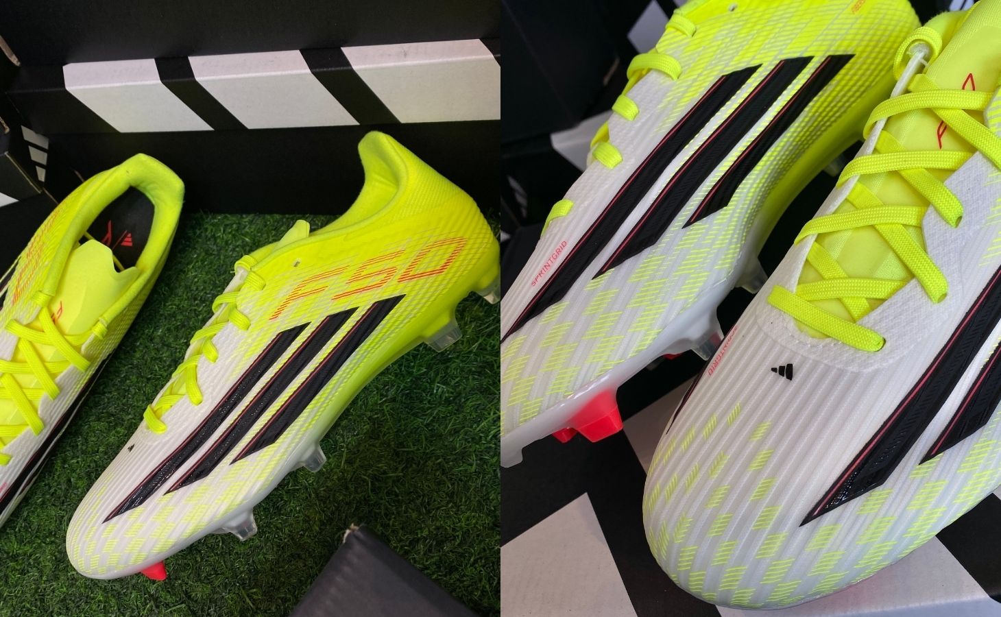 Giày Bóng Đá Adidas F50 league FG/MG Born For Goalds - Xanh Chuối JR8995