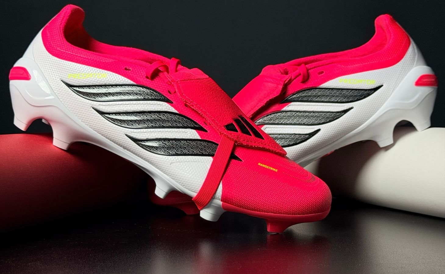 Giày Bóng Đá Adidas Predator 26 FG/MG Born For Goalds JS0422 - Đỏ/Trắng