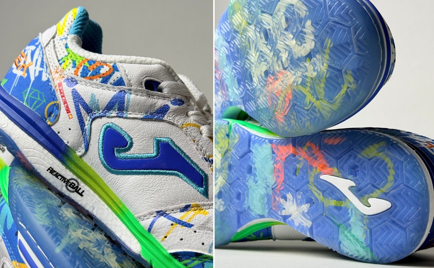 Giày Bóng Đá Fustal Joma Amandinha Top Flex Rebound TORW2699IN White