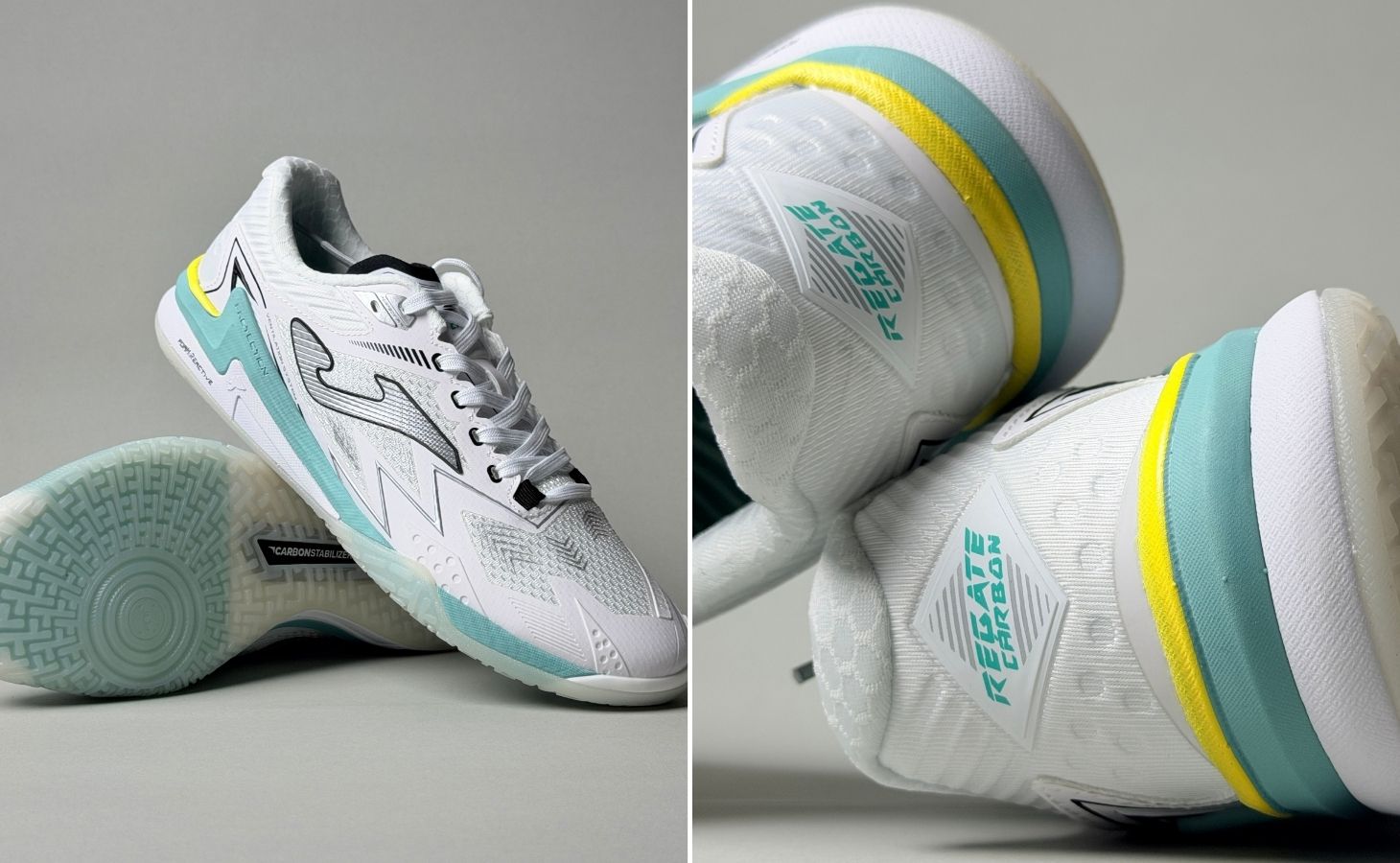 Giày Bóng Đá Fustal Joma Regate Carbon RECW2602IN White