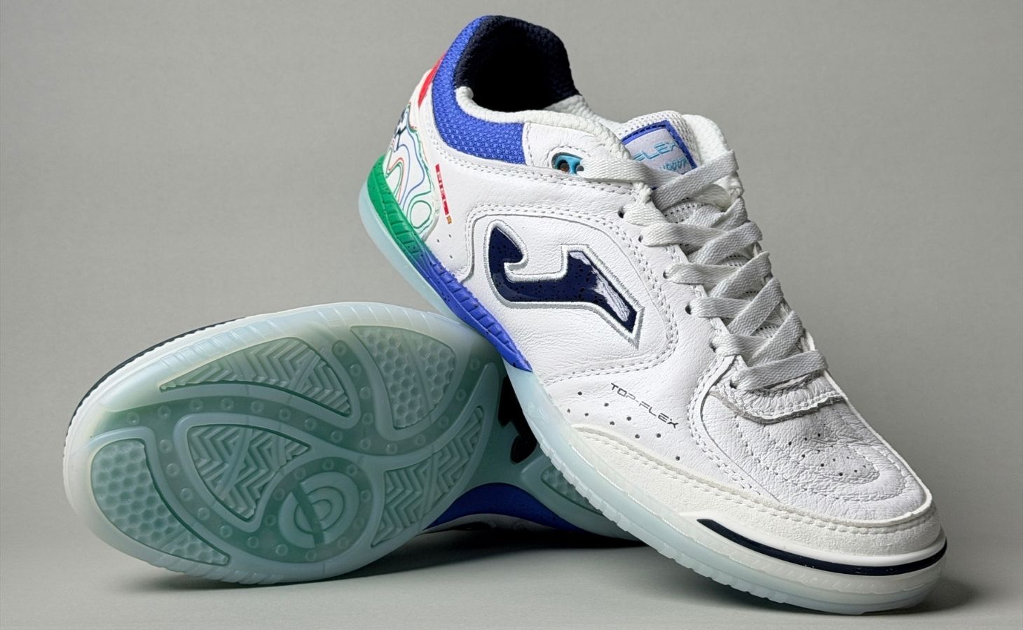 Giày Bóng Đá Fustal Joma Topflex TOPW2632IN White