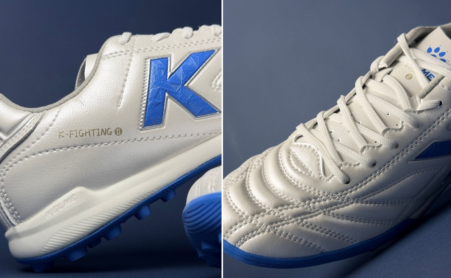 Giày bóng đá KELME K-Fighting 2.0.3 (TF) 8621ZX1474/162 - WHITE/BLUE