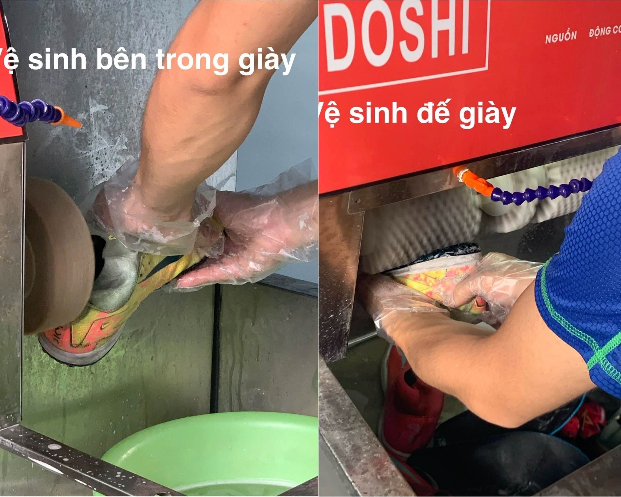 unifootball vệ sinh giày