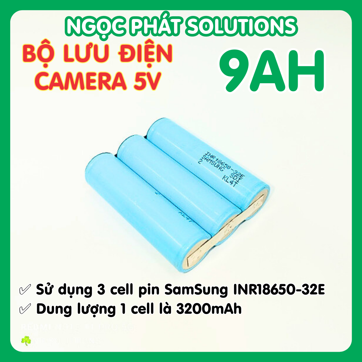 UPS - Bộ lưu điện cho Camera Wifi 5V3Ah | Tích điện 4h | hộp đen có đèn báo sạc | cổng Micro USB in + out 5Vp