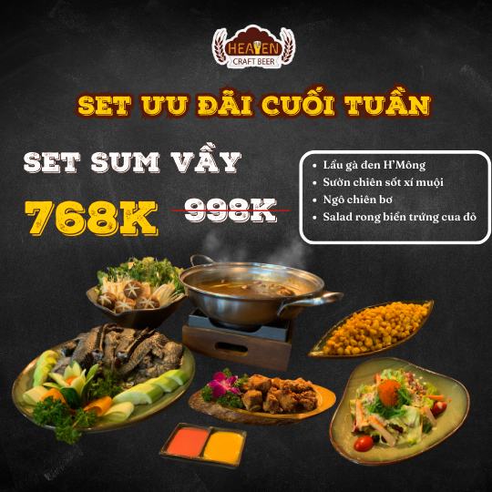 𝐆𝐢𝐚̉𝐦 𝐆𝐢𝐚́ 𝐋𝐞̂𝐧 𝐓𝐨̛́𝐢 𝟐𝟓% 𝐂𝐡𝐨 𝐁𝐮̛̃𝐚 𝐓𝐢𝐞̣̂𝐜 𝐂𝐮𝐨̂́𝐢 𝐓𝐮𝐚̂̀𝐧 𝐓𝐚̣𝐢 𝐇𝐞𝐚𝐯𝐞𝐧 𝐁𝐞𝐞𝐫!