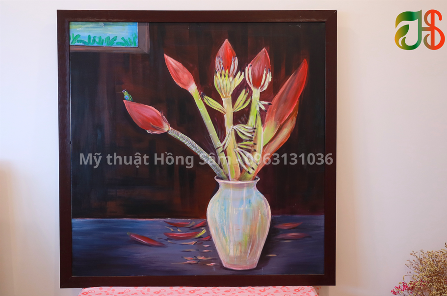 BỨC TRANH HOA CHUỐI – VẺ ĐẸP MỘC MẠC, HƠI THỞ ĐỒNG QUÊ