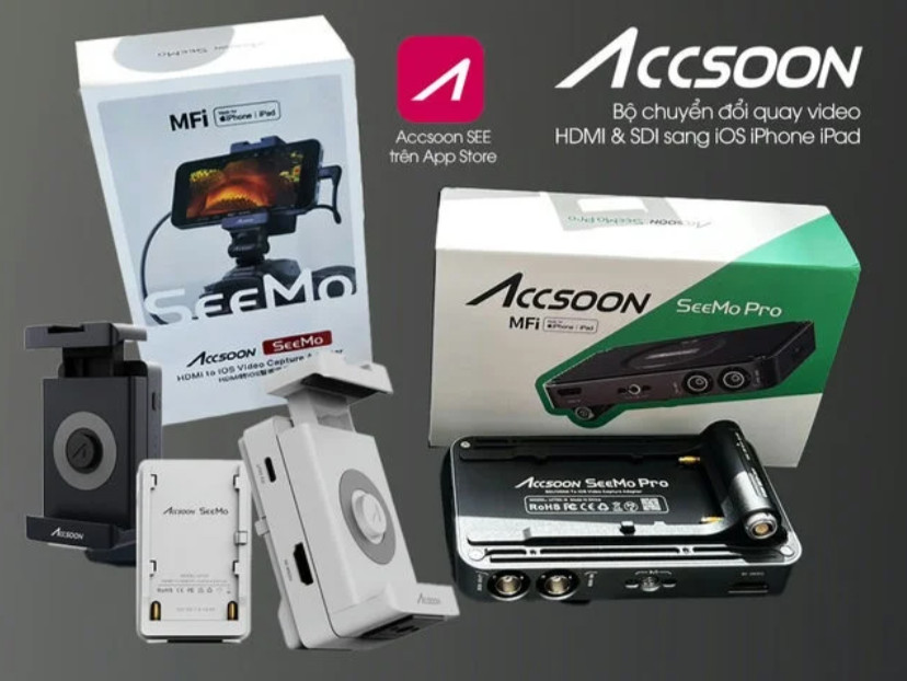 Accsoon SeeMo Pro – Bộ chuyển đổi Video SDI và HDMI cho iPhone/iPad
