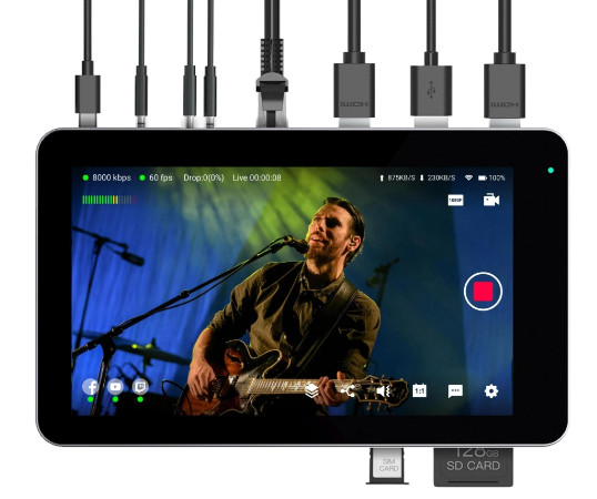 YoloBox Mini 5.5'' - Phát trực tiếp từ mọi nơi - Ultra-Portable, All-In-One Live Streaming Encoder & Monitor