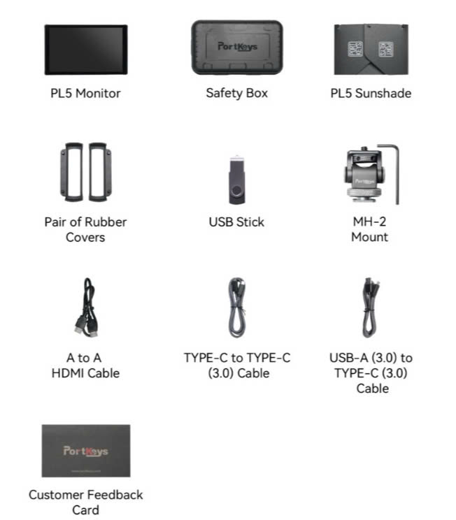 Monitor Portkeys PL5 4K HDMI Live Streaming Monitor With Capture Card | Chính Hãng