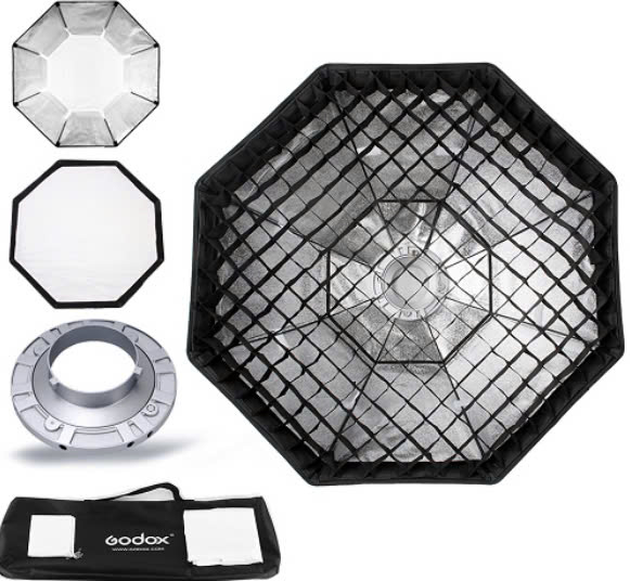 Softbox Bát Giác Godox 140cm Kèm Tổ Ong