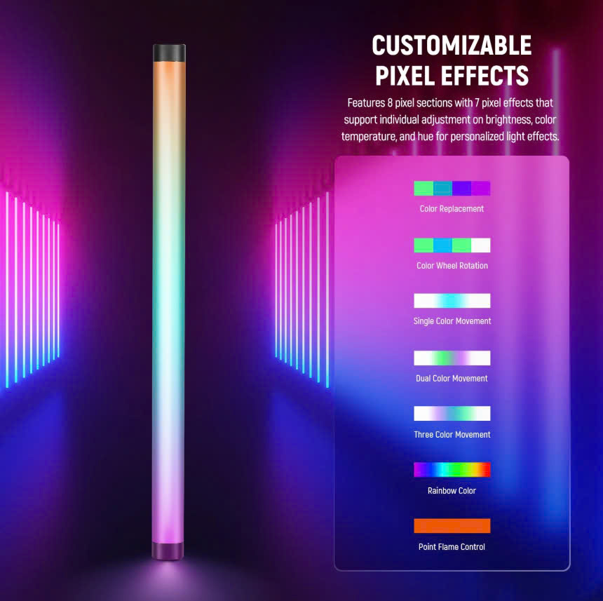 Đèn LED NEEWER TL60 RGB Tube Light Stick | Chính Hãng