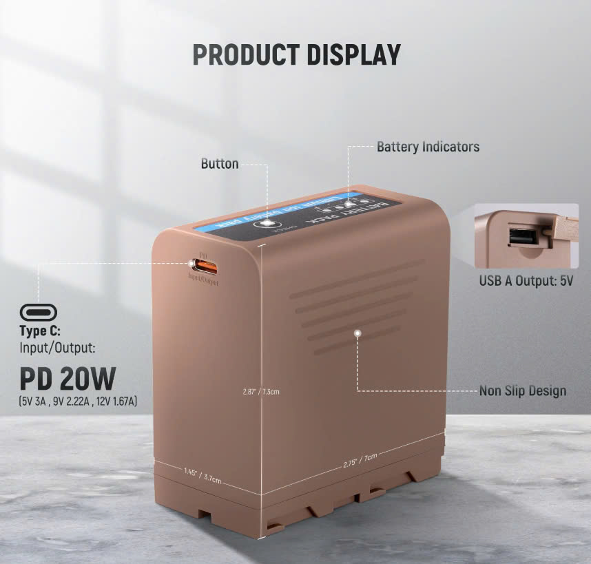 Pin Neewer TP-F970 ( 7800mAh ) For Sony | Chính Hãng