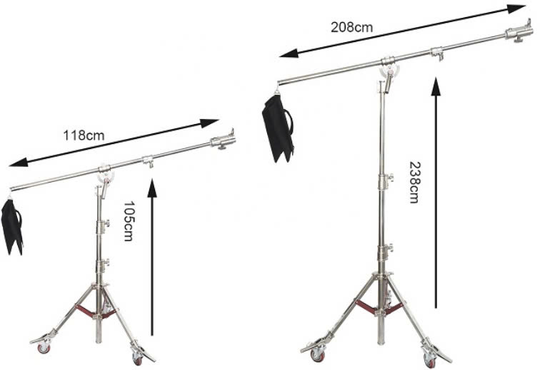 Chân boom INOX Qihe L6-2400