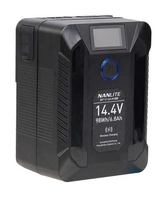 Pin VMount Nanlite BT-V-14.4V98 - Pin Nanlite 14.4V Mini V-Mount Battery (98Wh)
