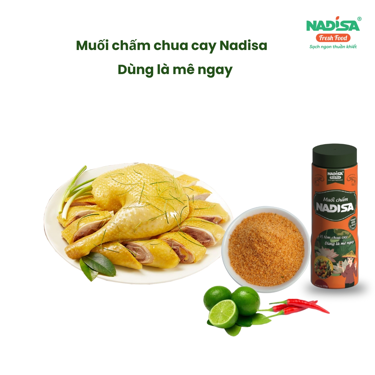 Muối chấm chua cay Nadisa siêu ngon, chấm được nhiều món ngon