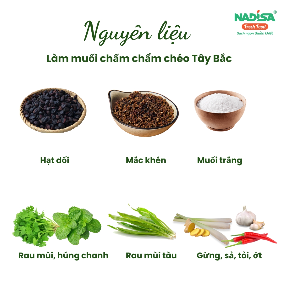 Công thức làm muối chẩm chéo ngon, công thức làm muối chấm ngon