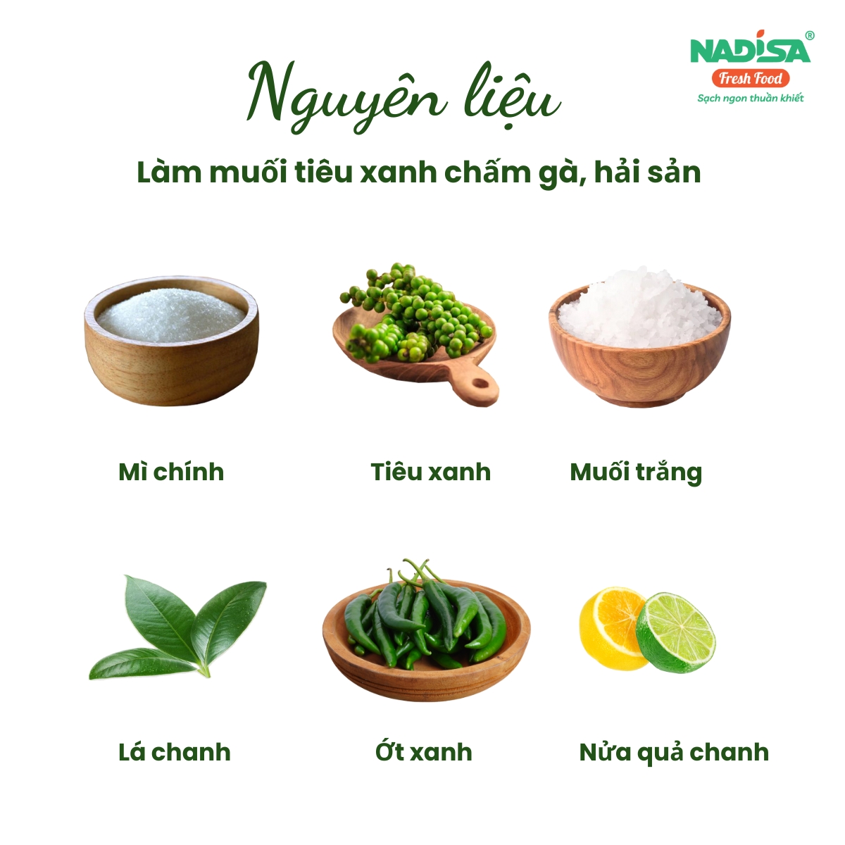 Cách làm muối chấm gà, muối chấm hải sản