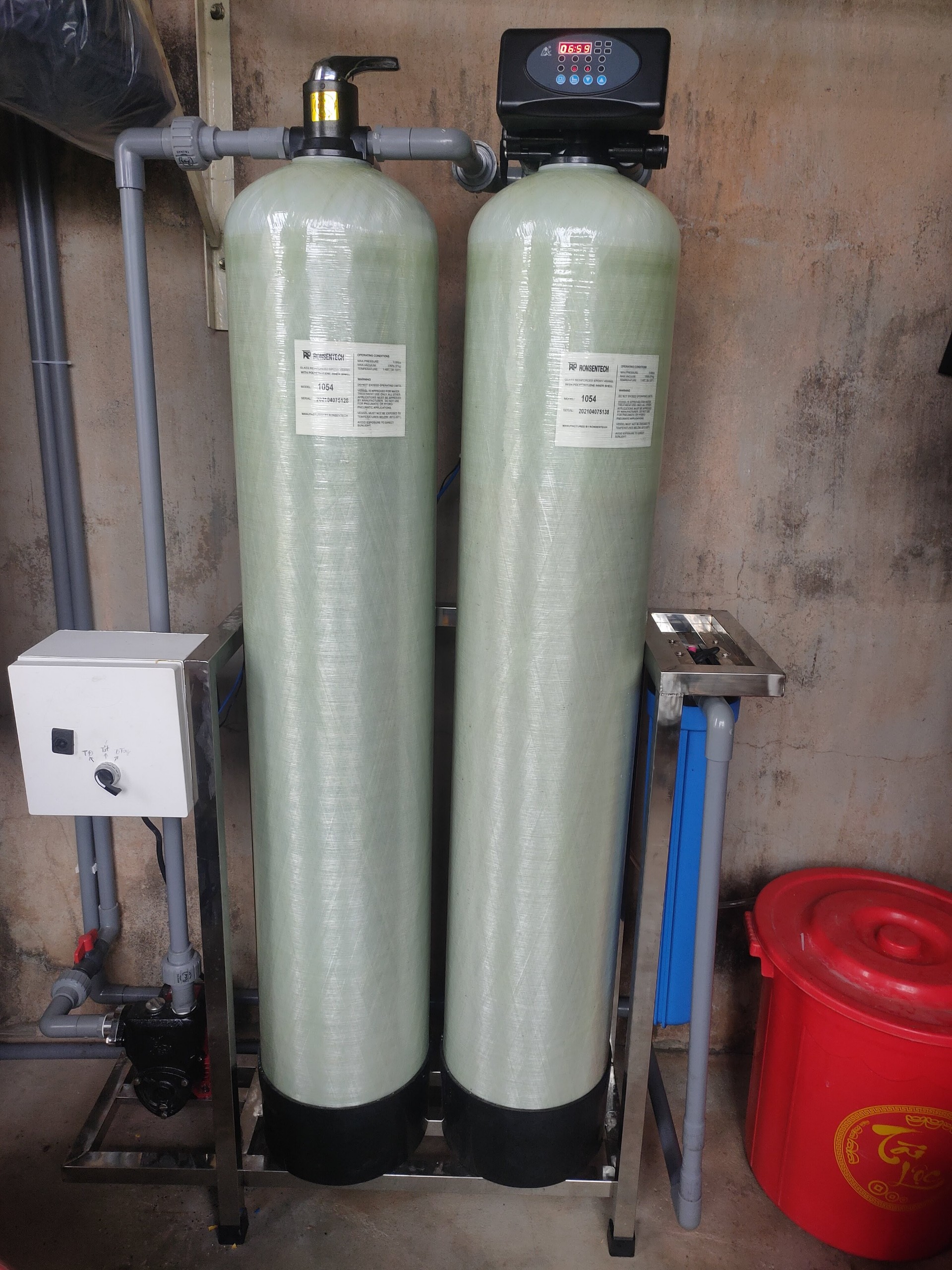 [Lọc Tổng Đầu Nguồn] Lọc Nước Nhiễm Canxi (đá vôi) tại EA Súp - Đắk Lắk.