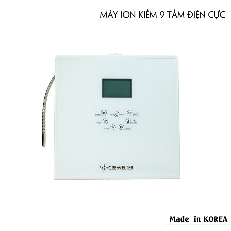 MÁY ION KIỀM 9 TẤM ĐIỆN CỰC Loại Trắng
