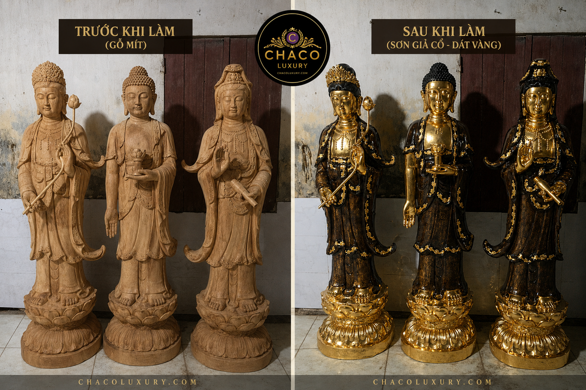Tượng A Di Đà - Quan Âm Sơn Giả Cổ