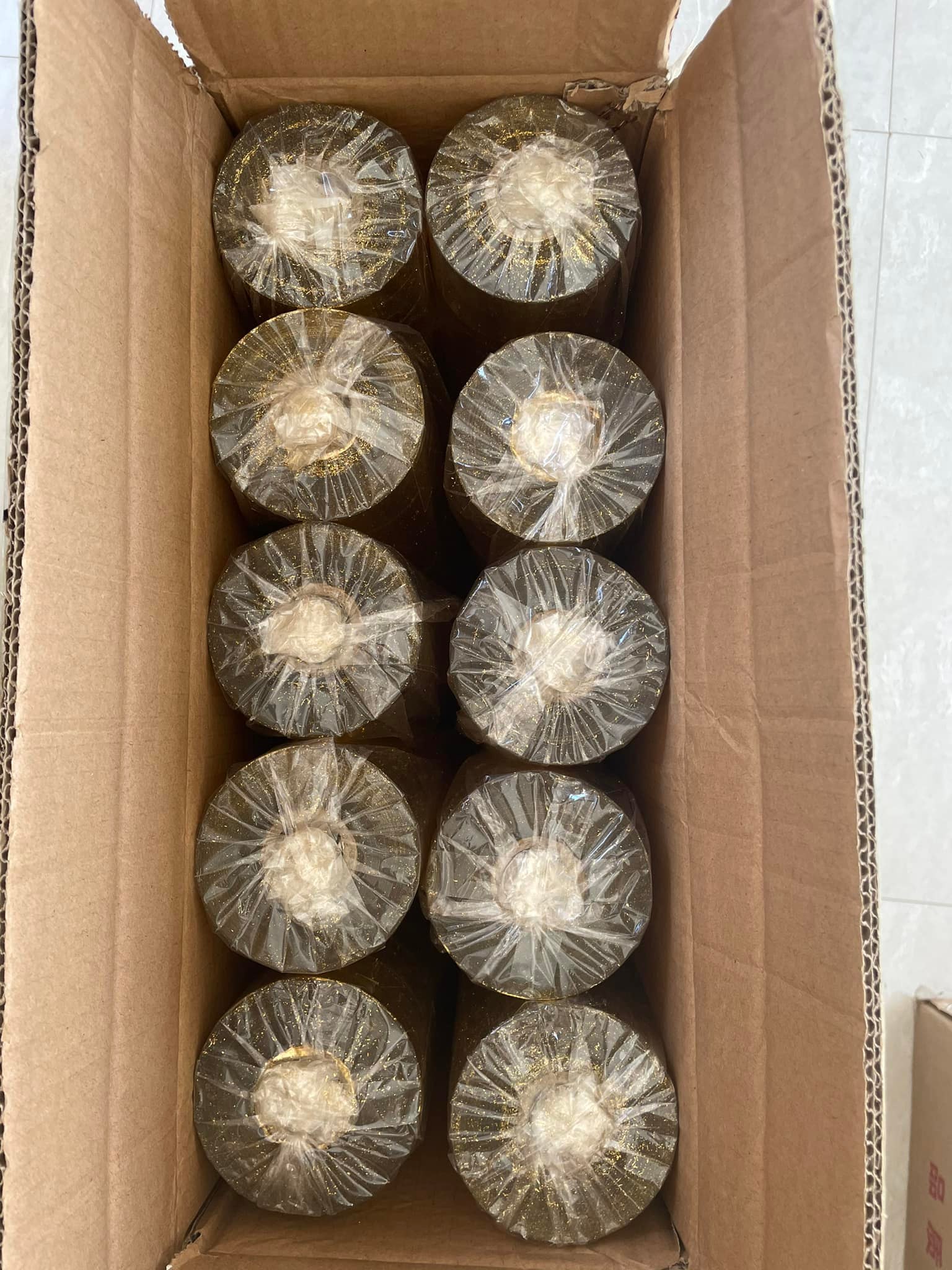 Lá vàng cuộn Chaco Gold cuộn lá vàng 24K công nghiệp dài 120m,rộng 4/8/16cm dùng trong dát vàng đồ mỹ nghệ, trái cây