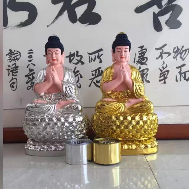 Vàng cuộn dùng trong dát vàng tượng phật, dừa, mỹ nghệ