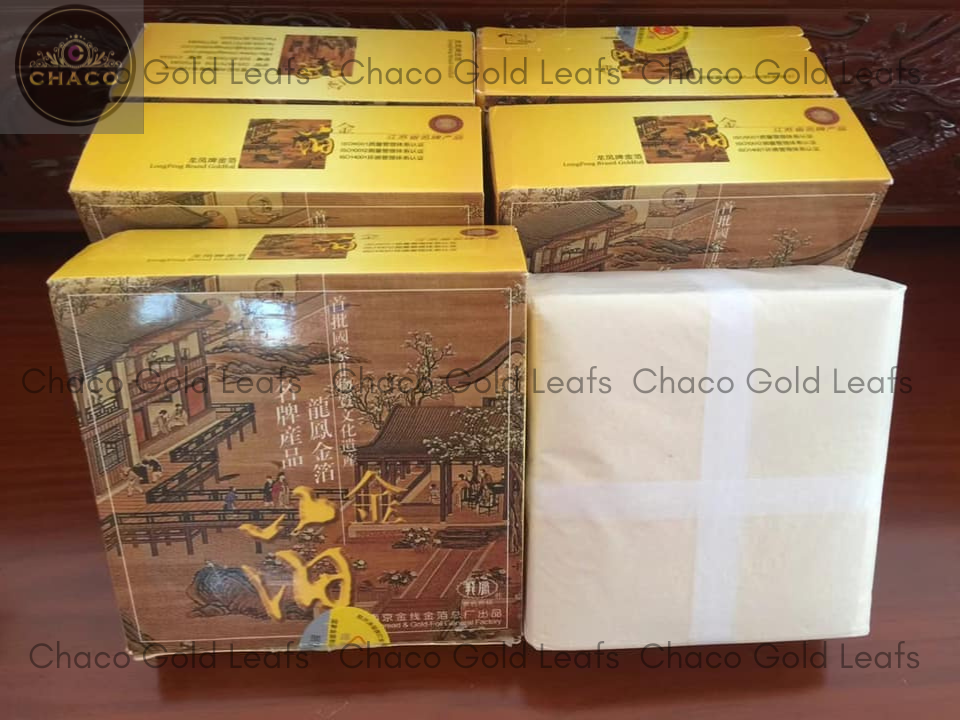 Vàng quỳ 24k Nam Kinh 9.33×9.33 cm hộp 500 lá