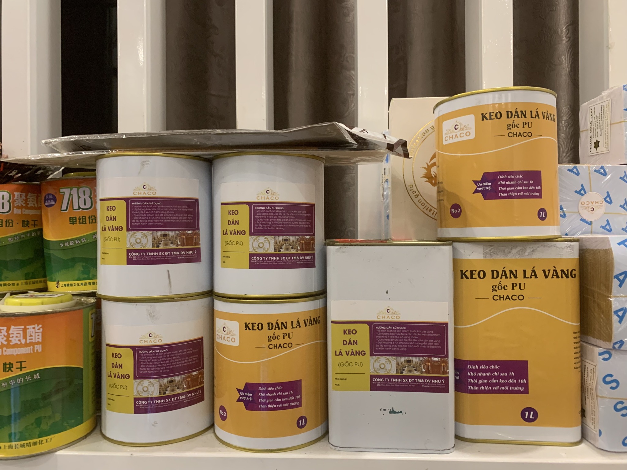 KEO DÁN LÁ VÀNG GỐC PU số 2