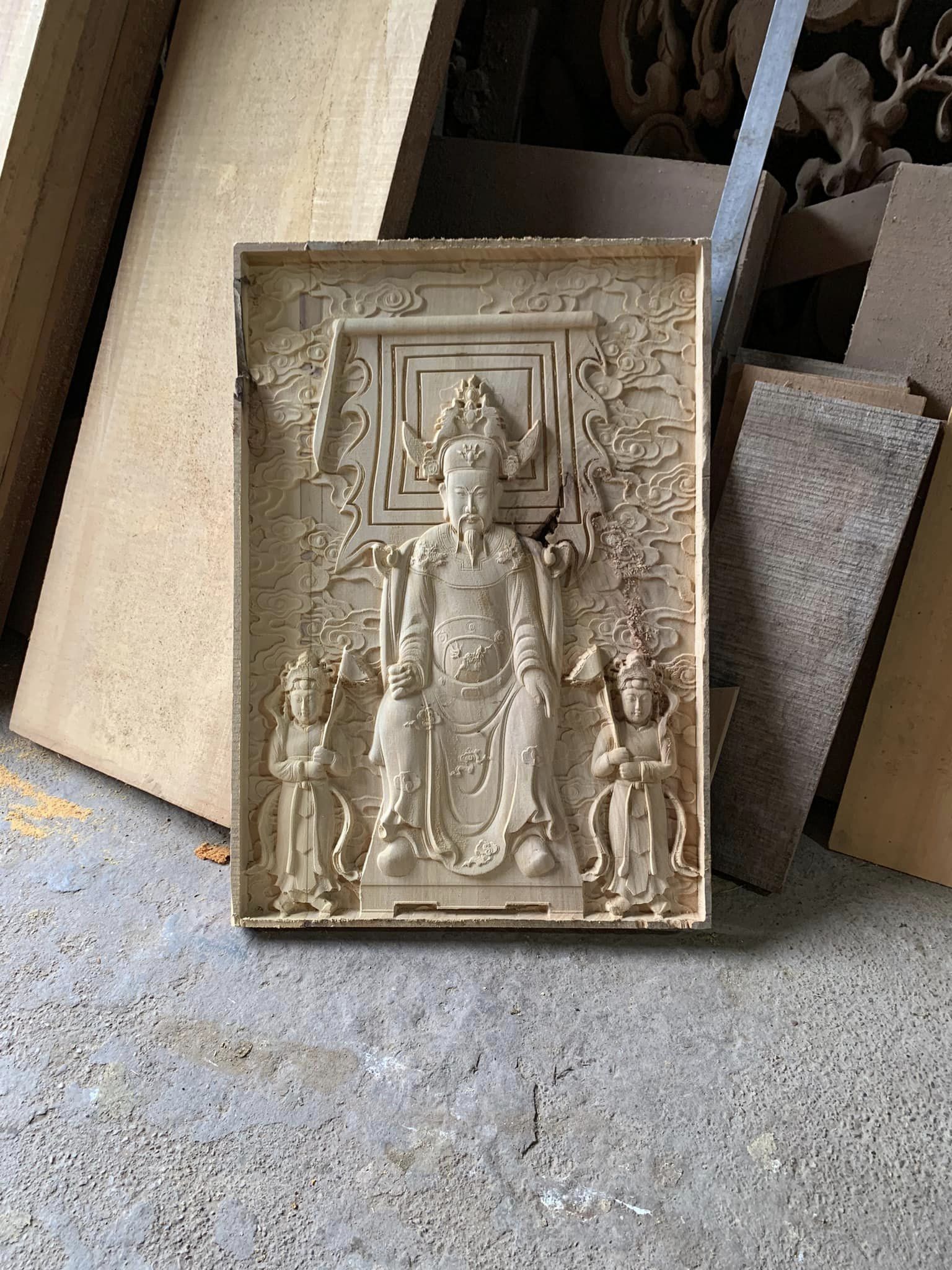 Tranh Tam Tứ Phủ Theo yêu cầu của khách T01