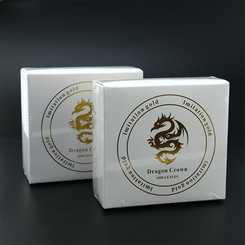 1000 lá vàng Rồng khổ 14cm x 14cm chuyên dát vàng tượng phật, trang trí đồ nội thất