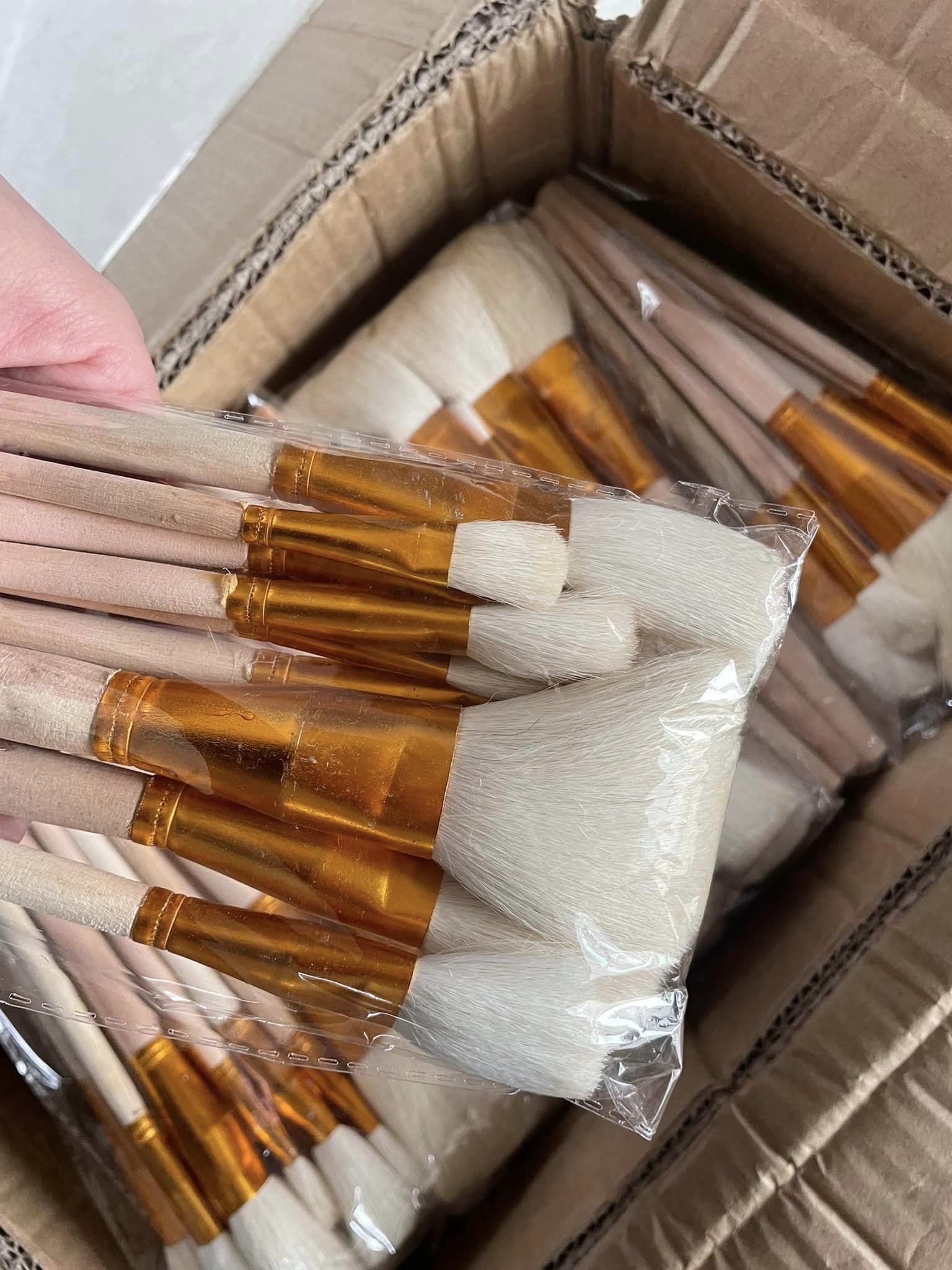 [HOT] CỌ VẼ MÀU NƯỚC LÔNG XÙ, CỌ LAU VÀNG