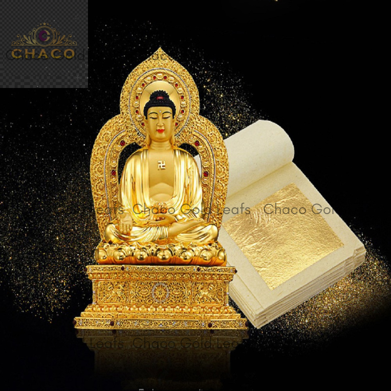 Vàng quỳ 24k Nam Kinh 9.33×9.33 cm hộp 500 lá