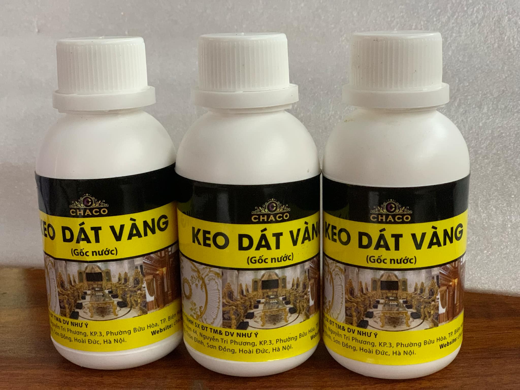 Keo Phủ Bóng Dát Vàng Gốc Nước ( 100ml ) CHACO GOLD