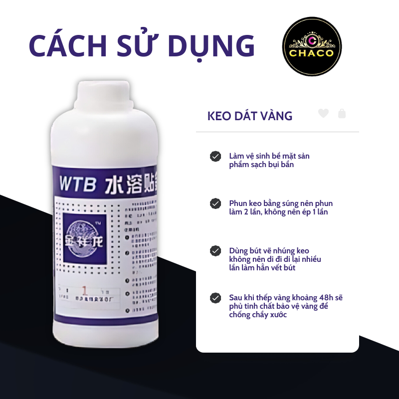 Keo Dát Vàng Gốc Nước WTB