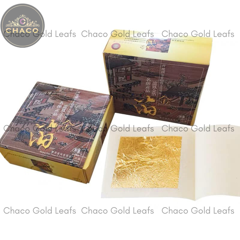 Vàng quỳ 24k Nam Kinh 9.33×9.33 cm hộp 500 lá