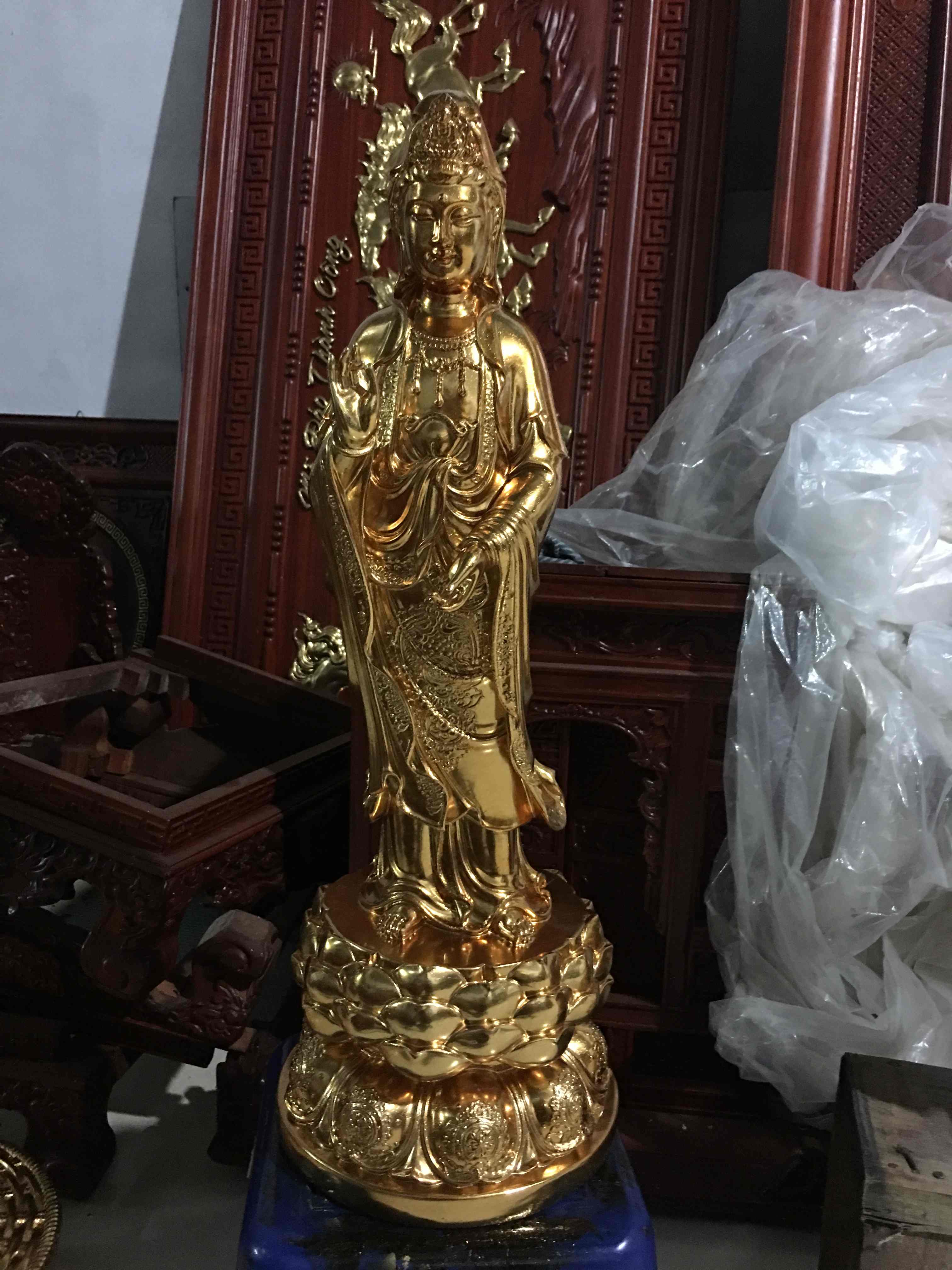 Tượng Phật Dát Vàng 24k TP007